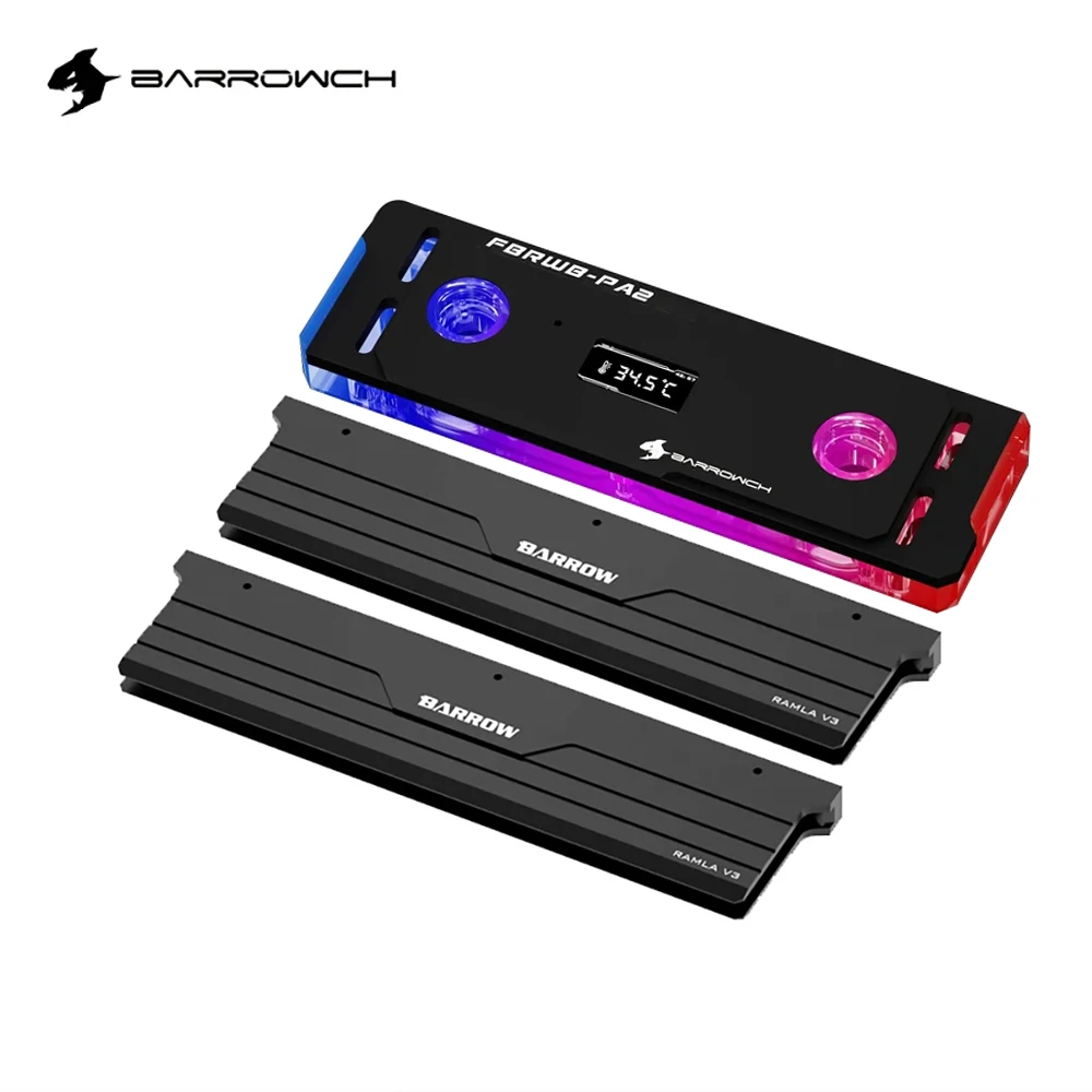 Ddr5 Memory - Barrowch DDR5/DDR4 Wasserkühler Speicherblock mit TFT-Digitalanzeige